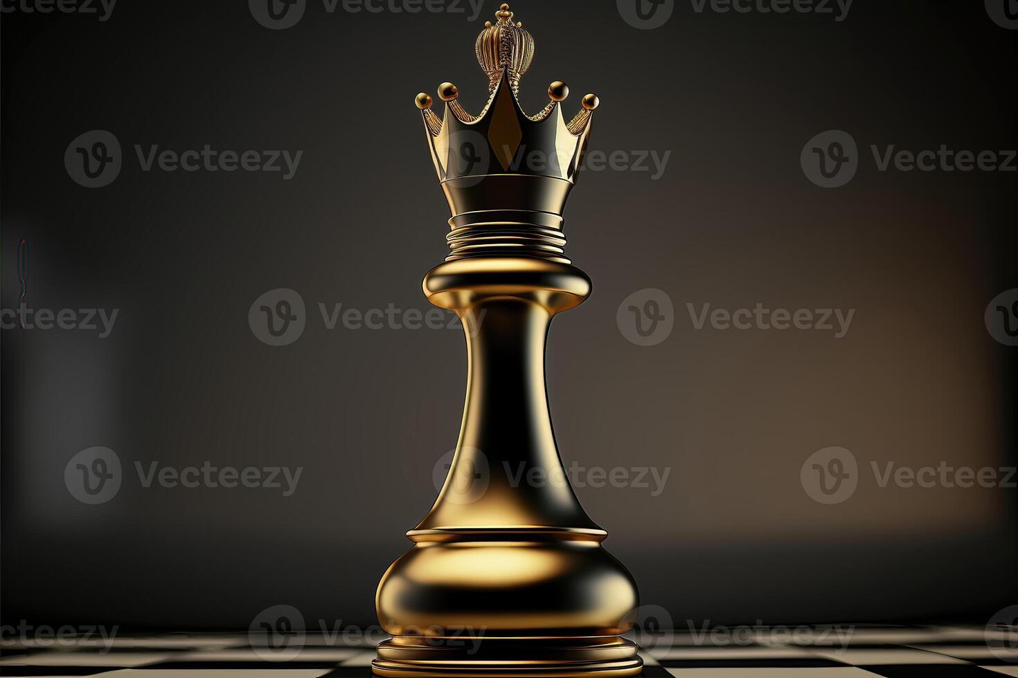 Black and golden chess king. Business leader concept. photo