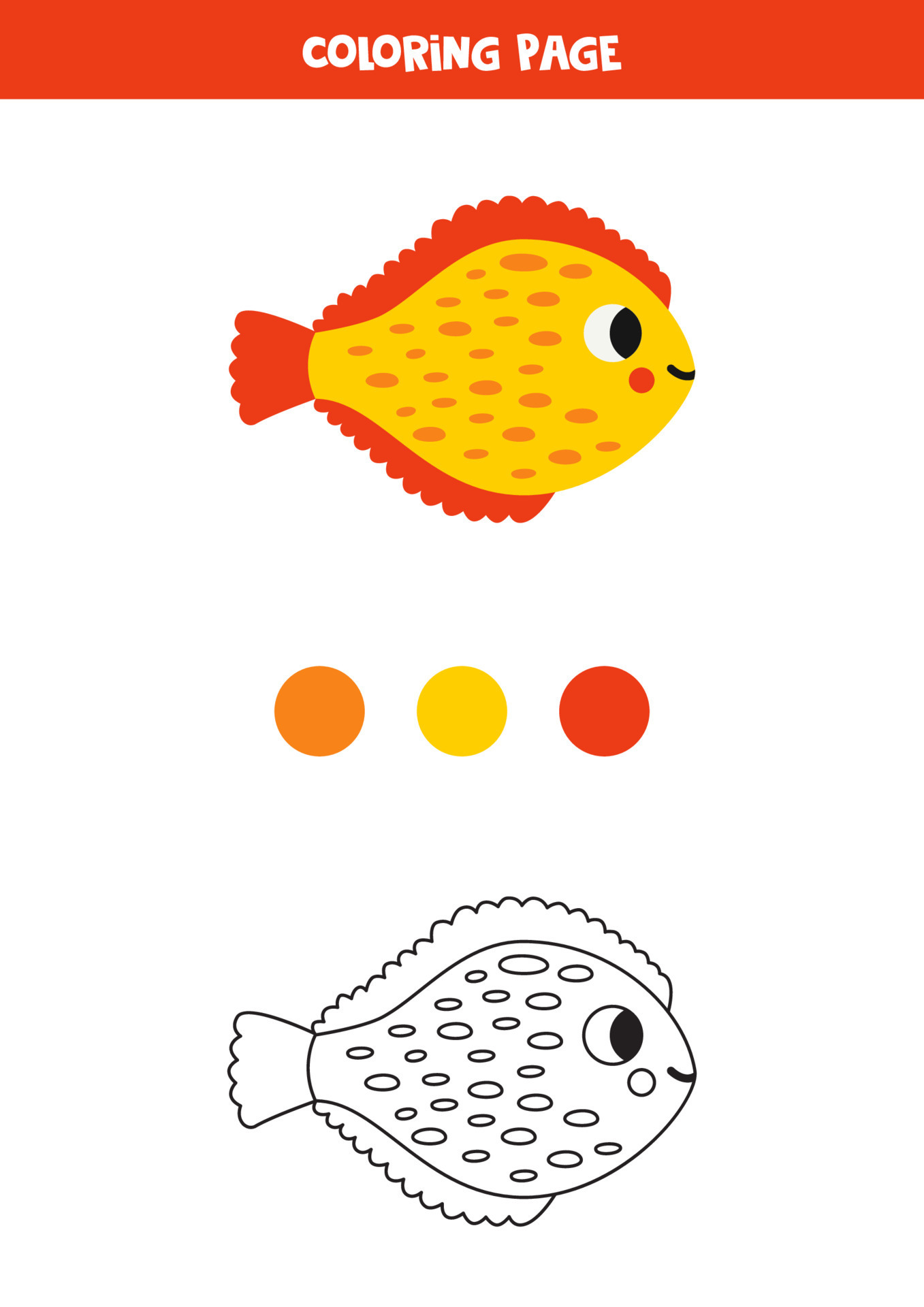 color-cute-flounder-fish-worksheet-for-kids-21983966-vector-art-at