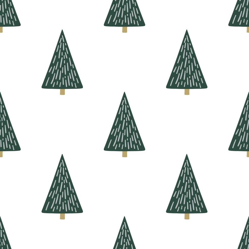 Fir-tree. Simple seamless pattern. vector