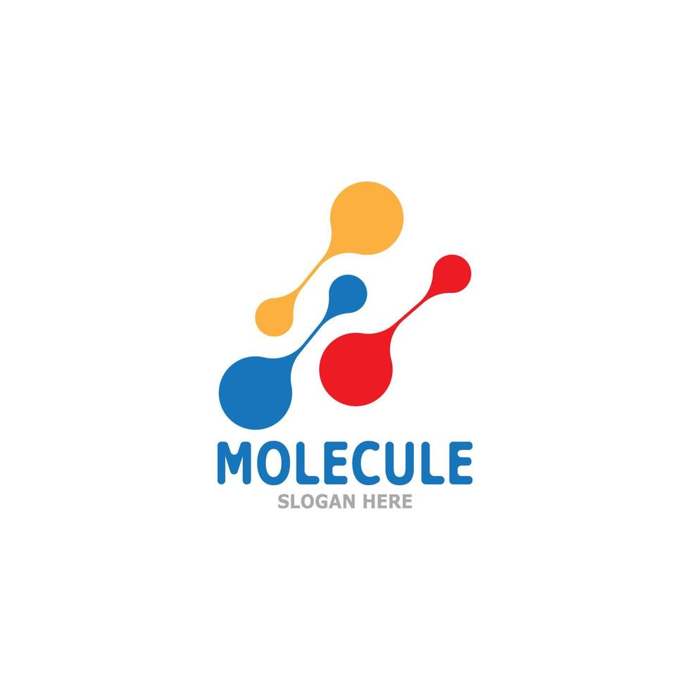 Molecule Logo Vector Template Illustration