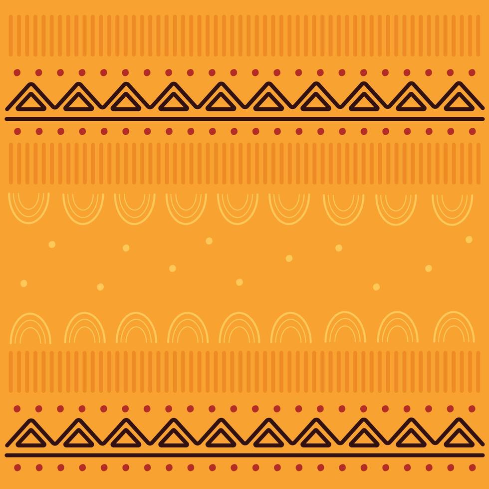 Seamless boho patterns with geometric. Contemporary minimalistic trendy yellow backgrounds for kids. Vector illustration Flat web design element for website or app, graphic design, logo, web site