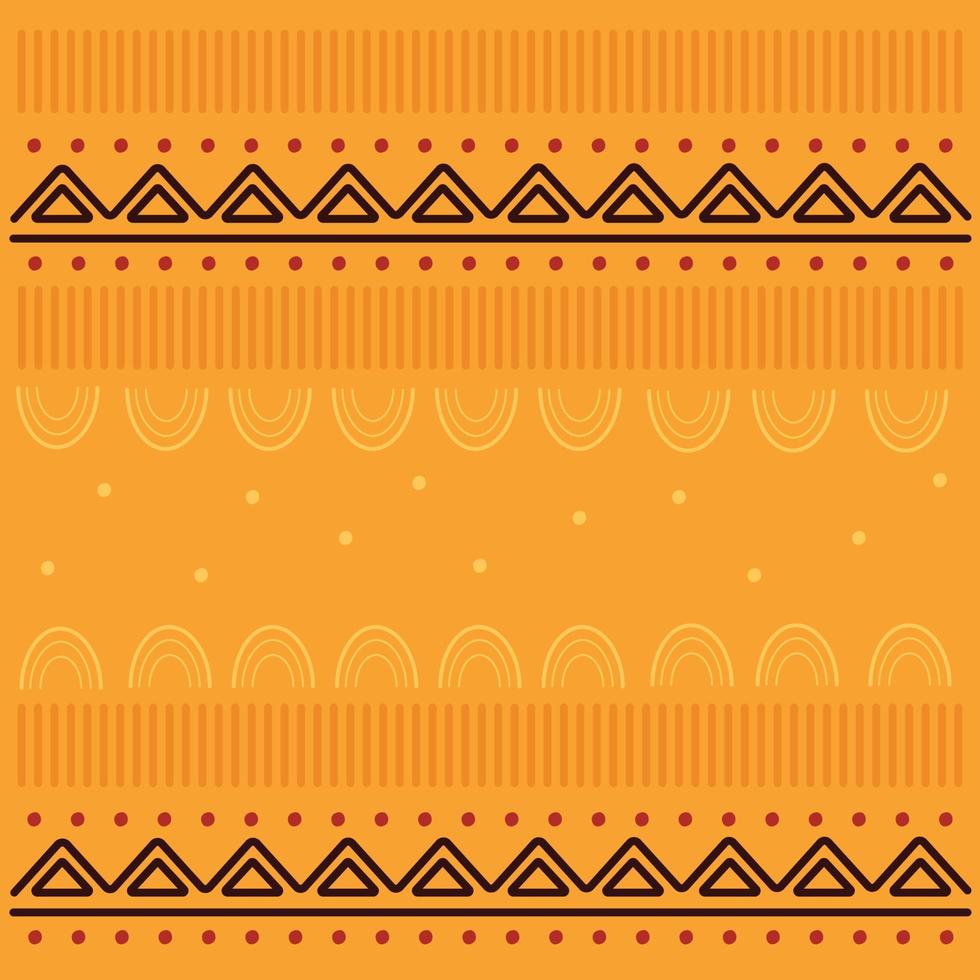 sin costura boho patrones con geométrico. contemporáneo minimalista de moda amarillo antecedentes para niños. vector ilustración plano web diseño elemento para sitio web o aplicación, gráfico diseño, logo, web sitio