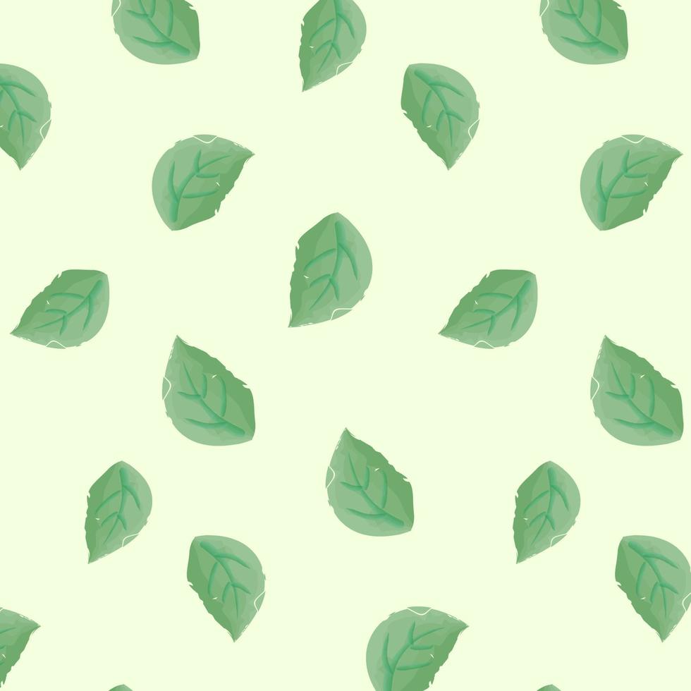 Beautiful leaf watercolor concept, simple design seamless pattern, find fill pattern on swatches vector