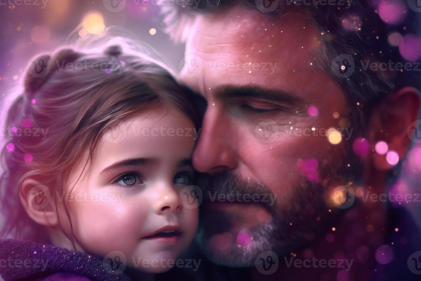 Father with his little daughter. Beautiful portraits, family, emotions, love. Dad and his girl. International Father's Day. . photo