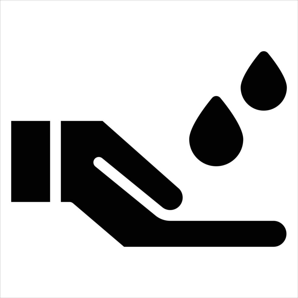 salvar agua icono para descargar vector