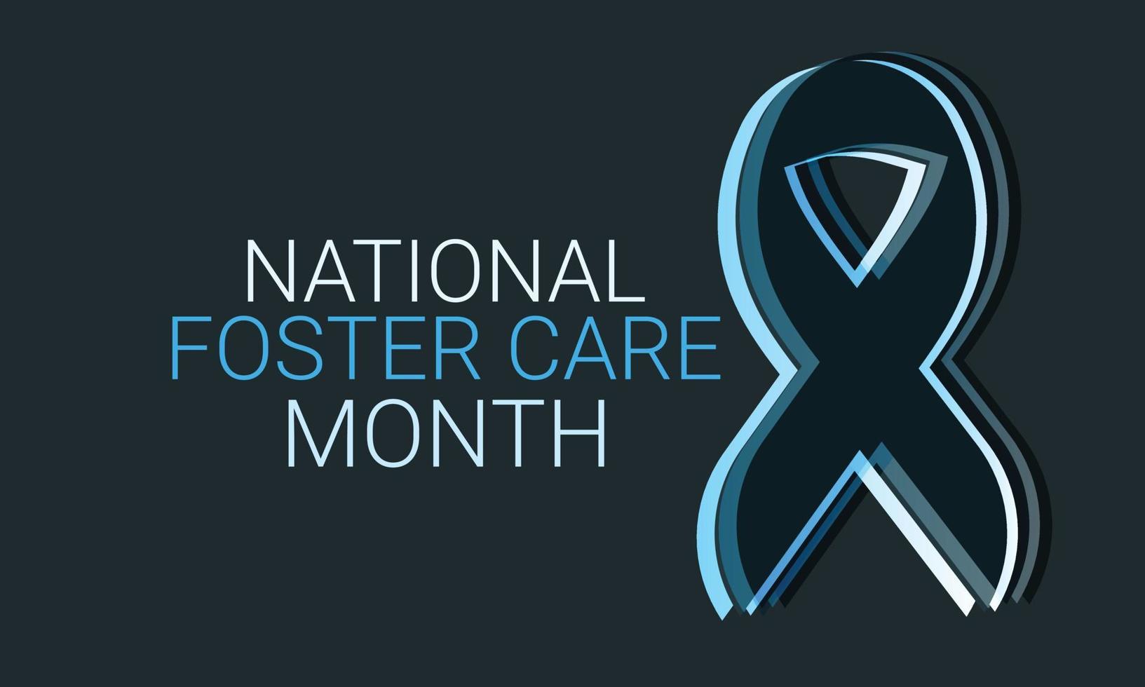 National Foster Care Month may. Template  background, banner, card, poster. vector illustration.