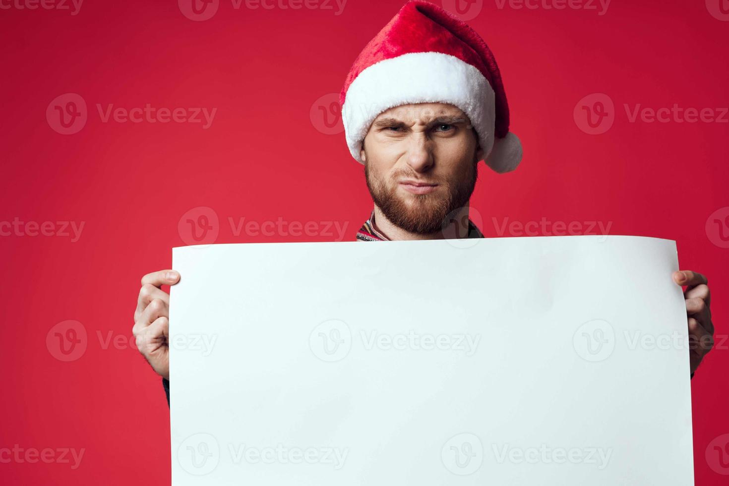 handsome man in New Year's clothes advertising copy space studio posing photo