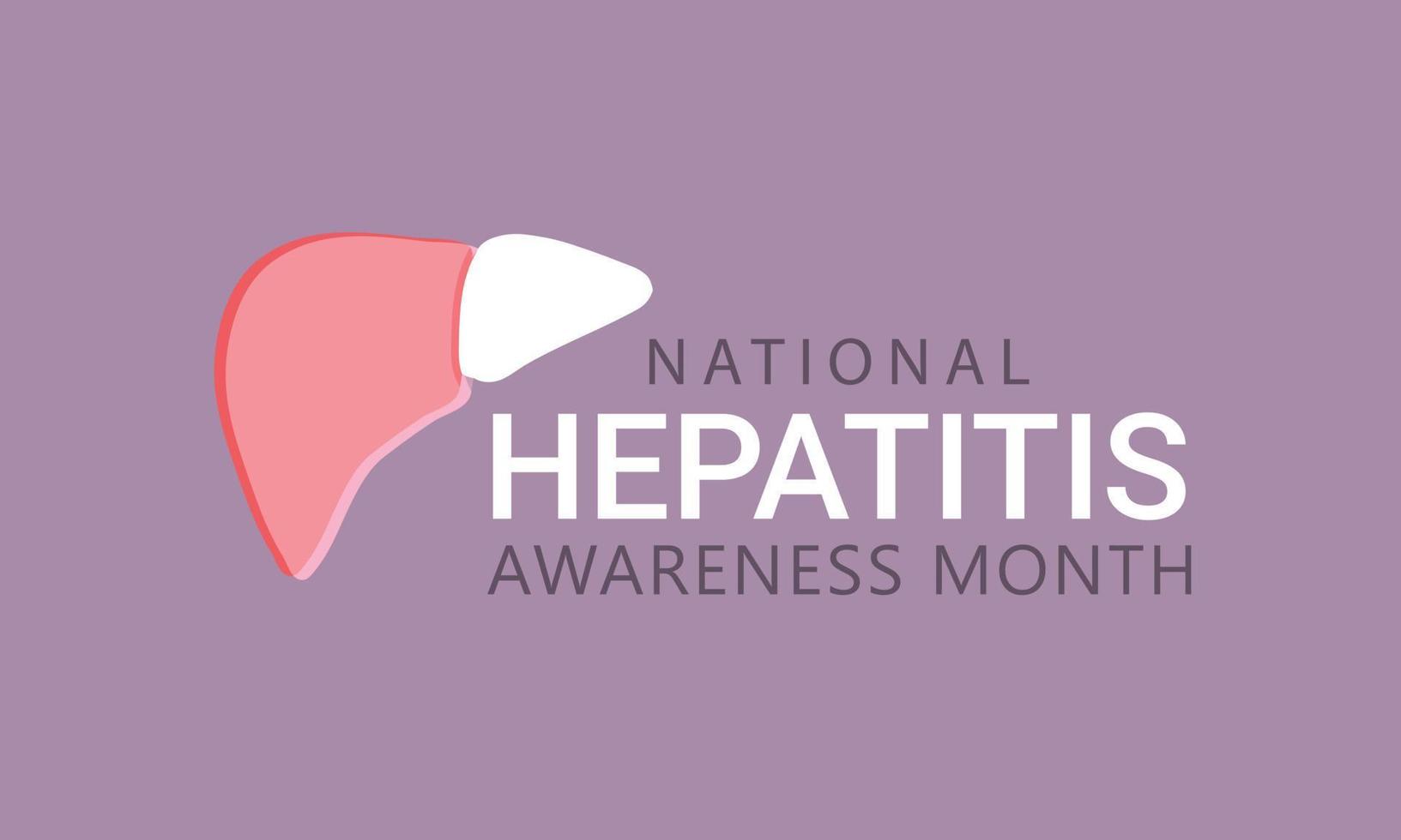 May is Hepatitis awareness month. Template  background, banner, card, poster. vector illustration.