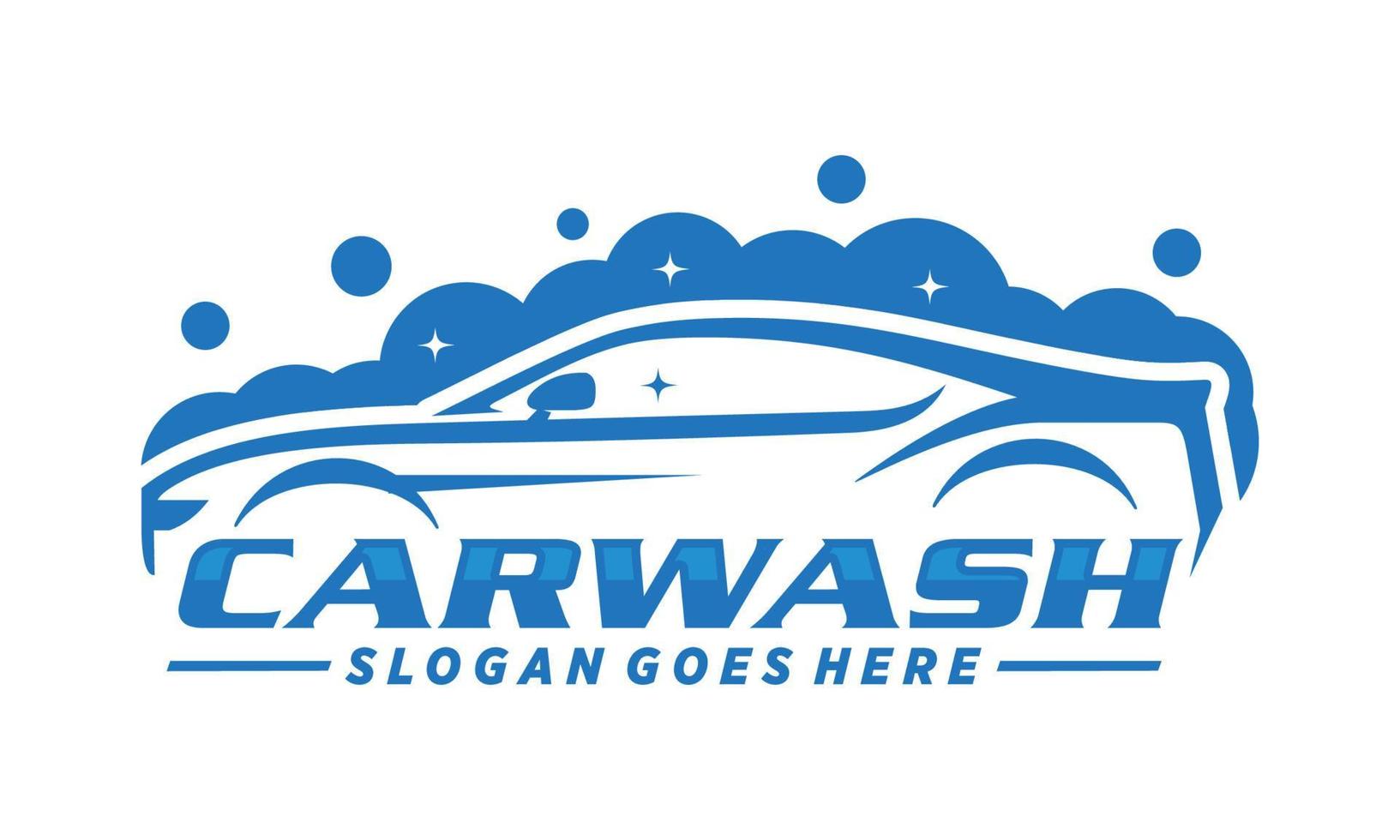 Car wash logo design vector