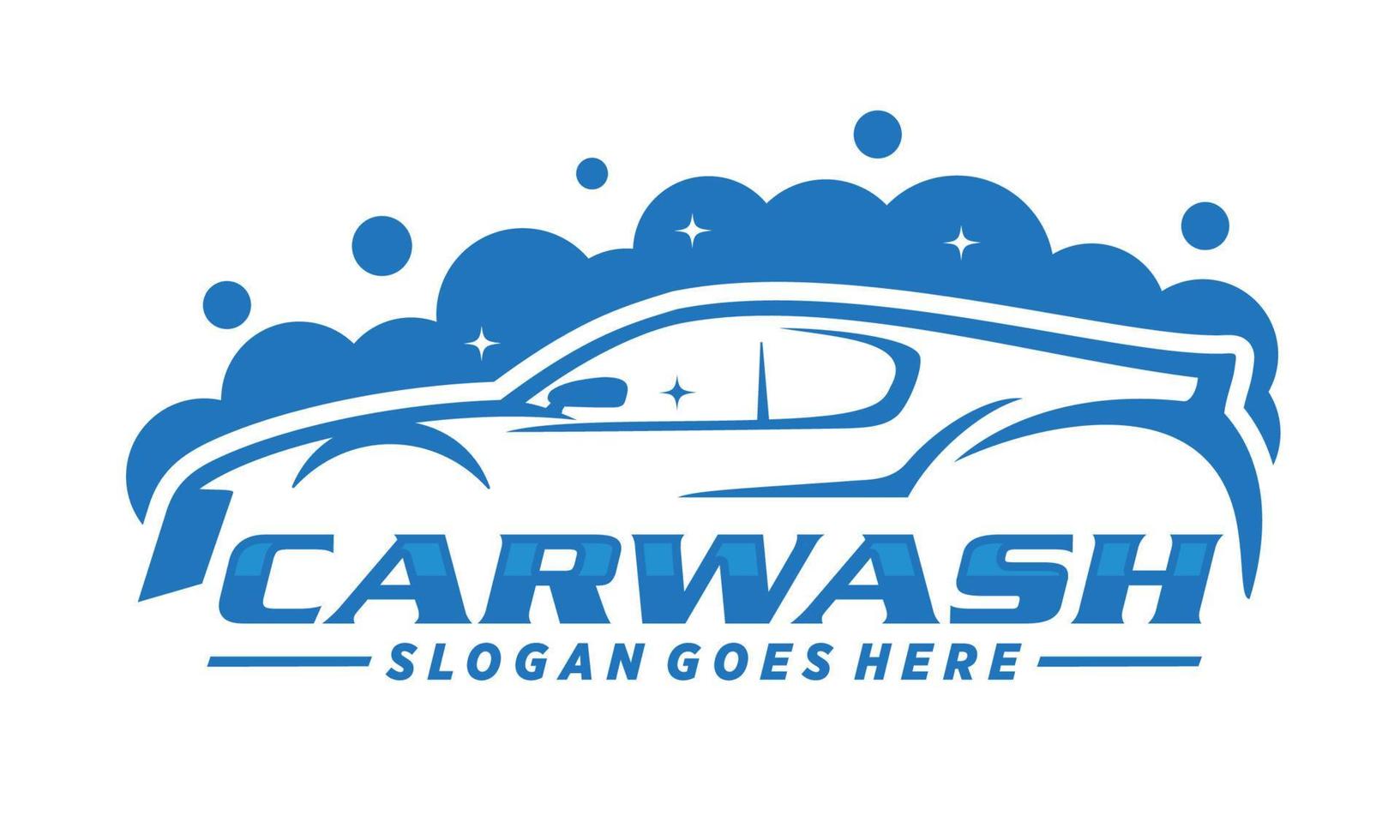 Car wash logo design vector