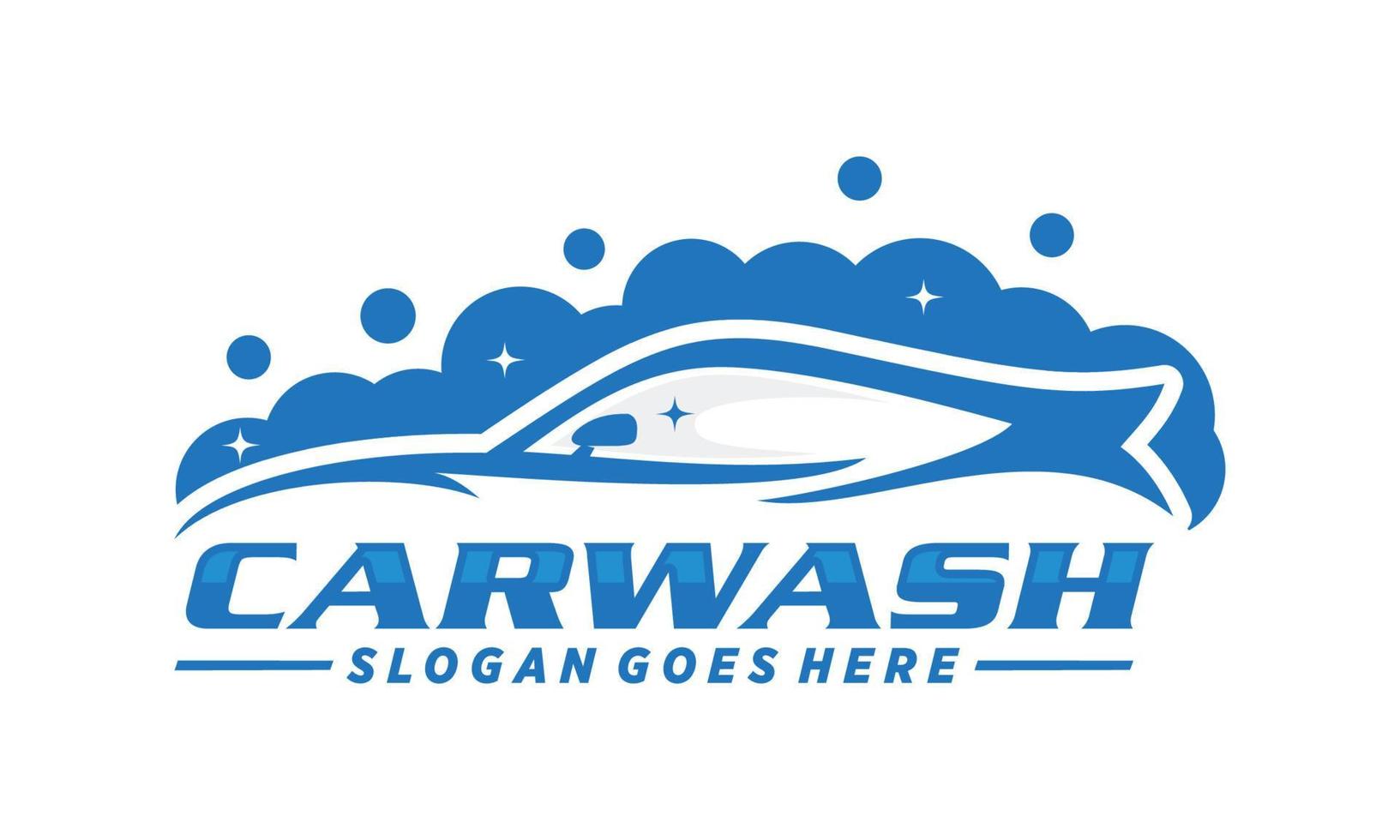 Car wash logo design vector