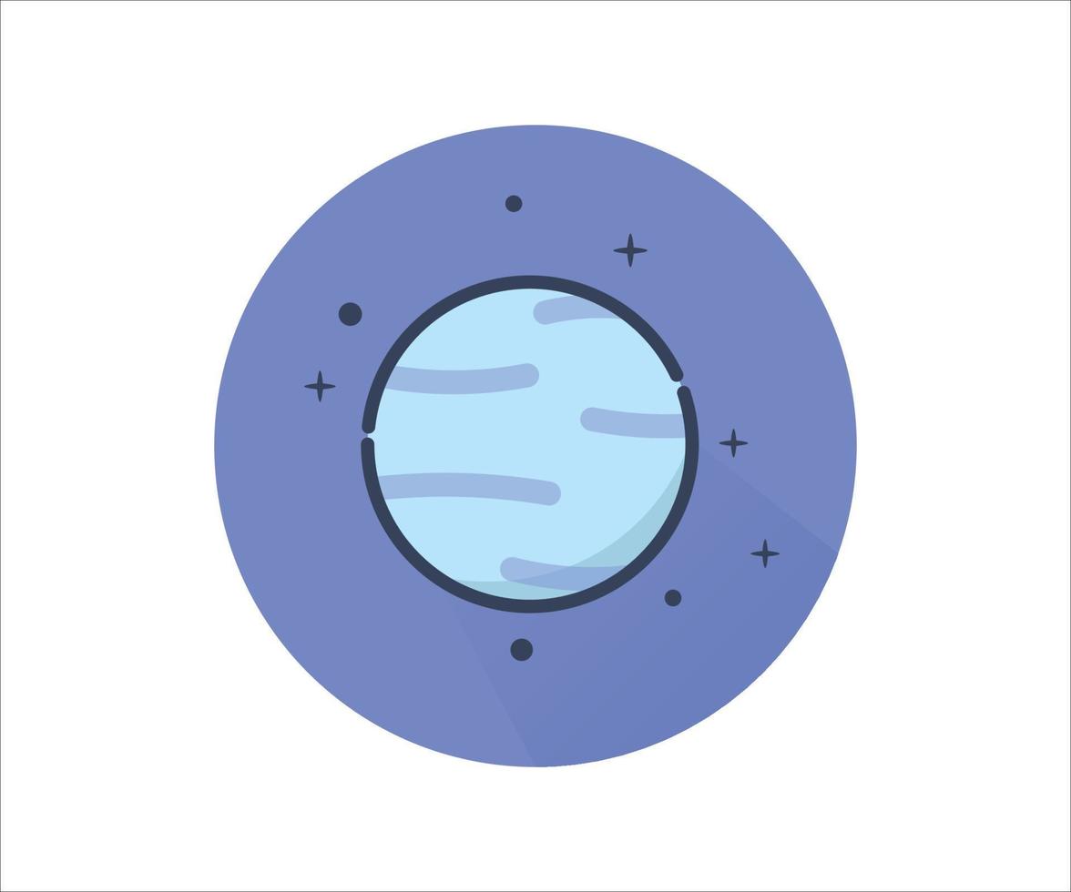 Uranus Planet Galaxy Modern Vector