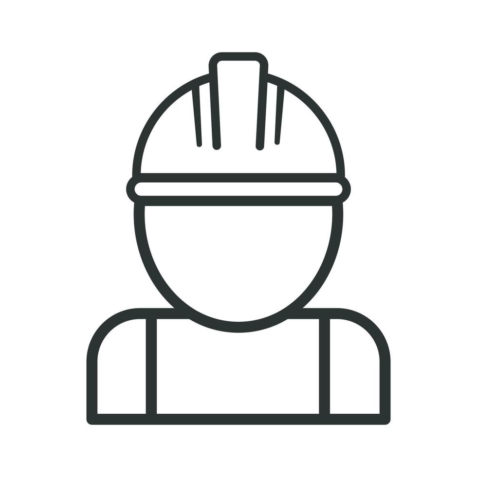 Construction Character Worker Symbol Icon vector
