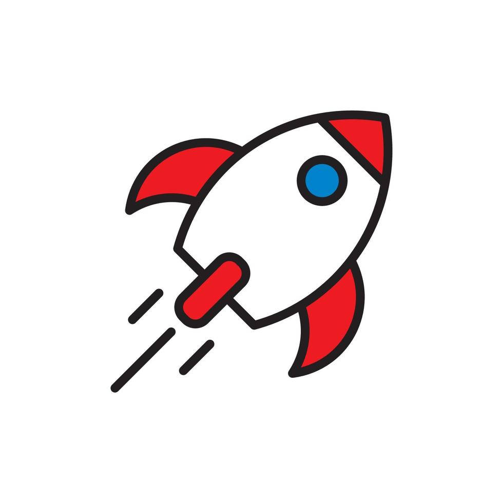 Rocket icon vector design templates
