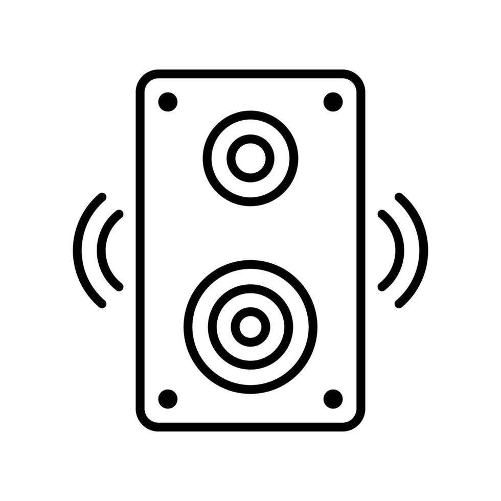 Speaker box icon vector design templates