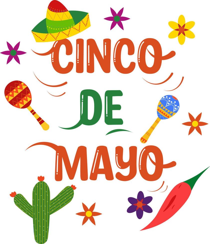 Cinco De Mayo Clipart bundle collection 21989229 Vector Art at Vecteezy