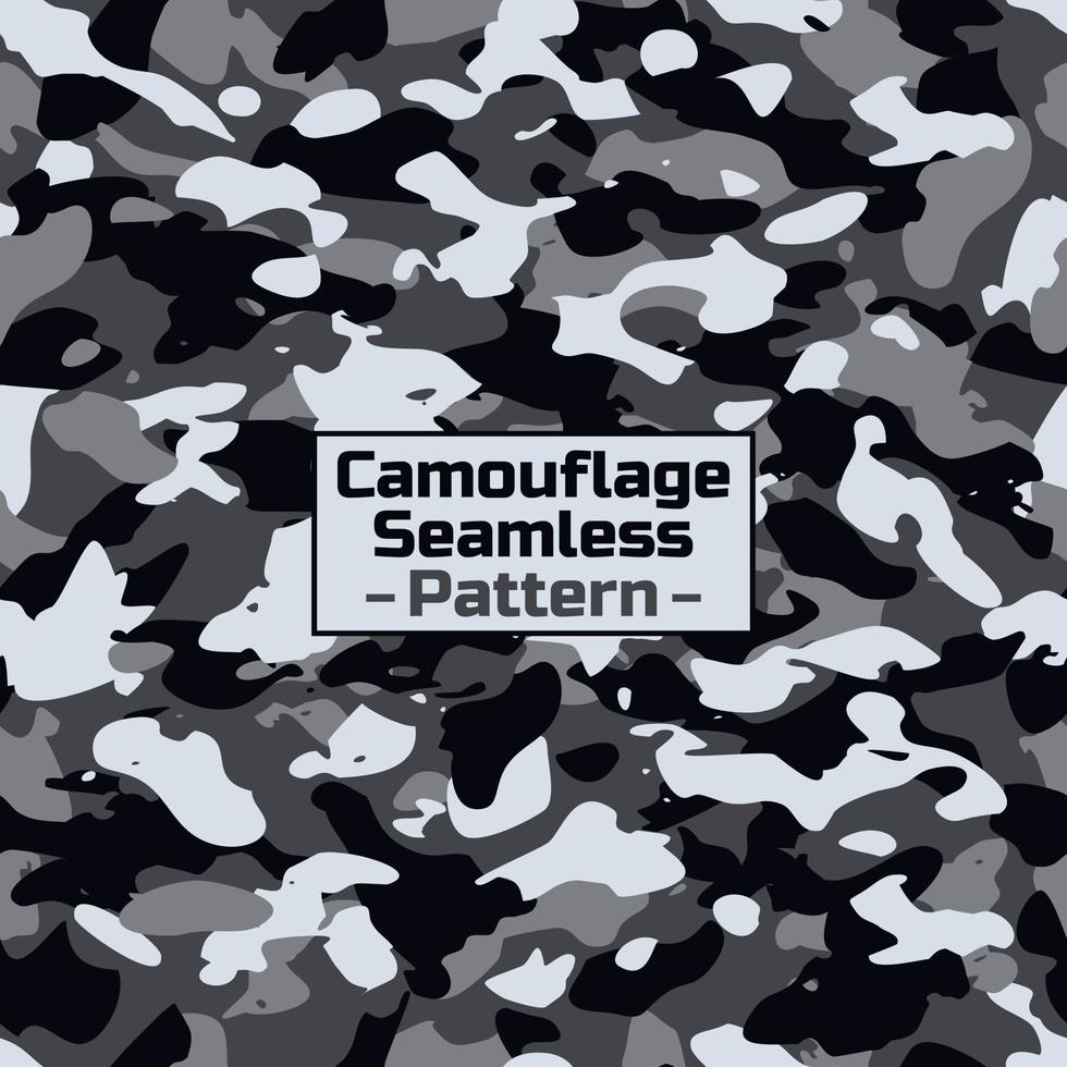 Seamless Camouflage pattern background. Classic clothing style masking camo repeat print. Blue, navy cerulean grey colors forest texture. Design element. Vector illustration. Seamless pattern