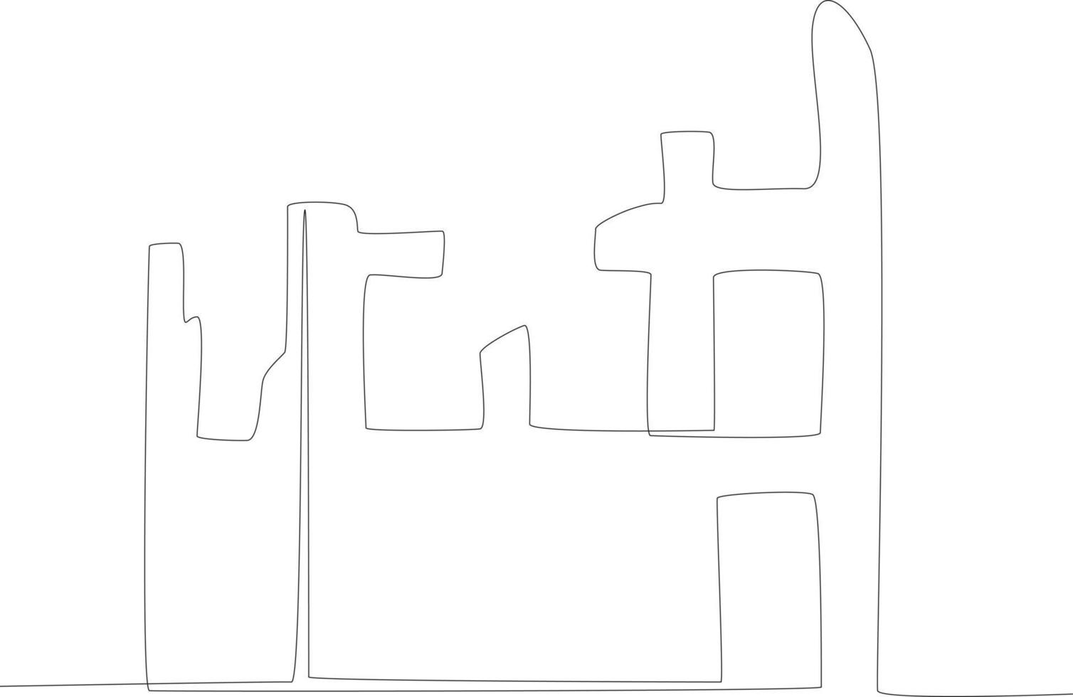 Half of the buildings were destroyed by the earthquake vector