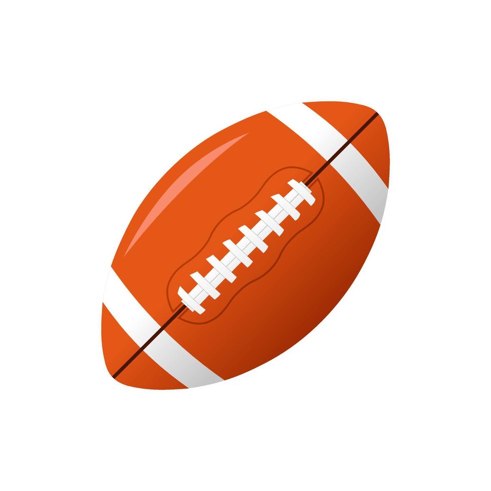 American footbal ball vector illustration isolated on white background