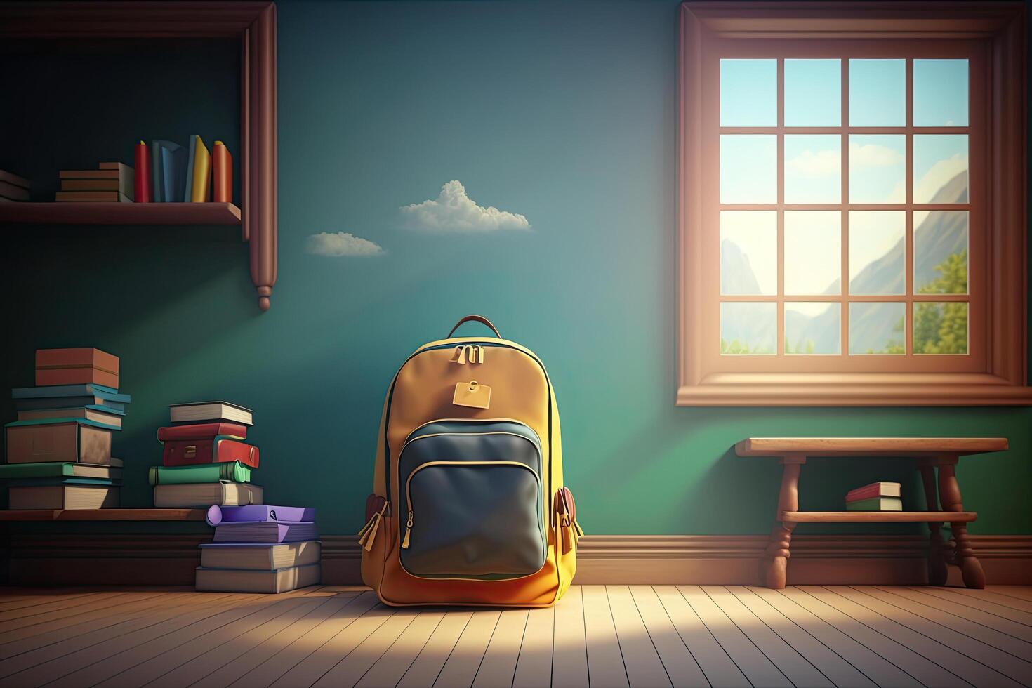 back to school background. Illustration photo