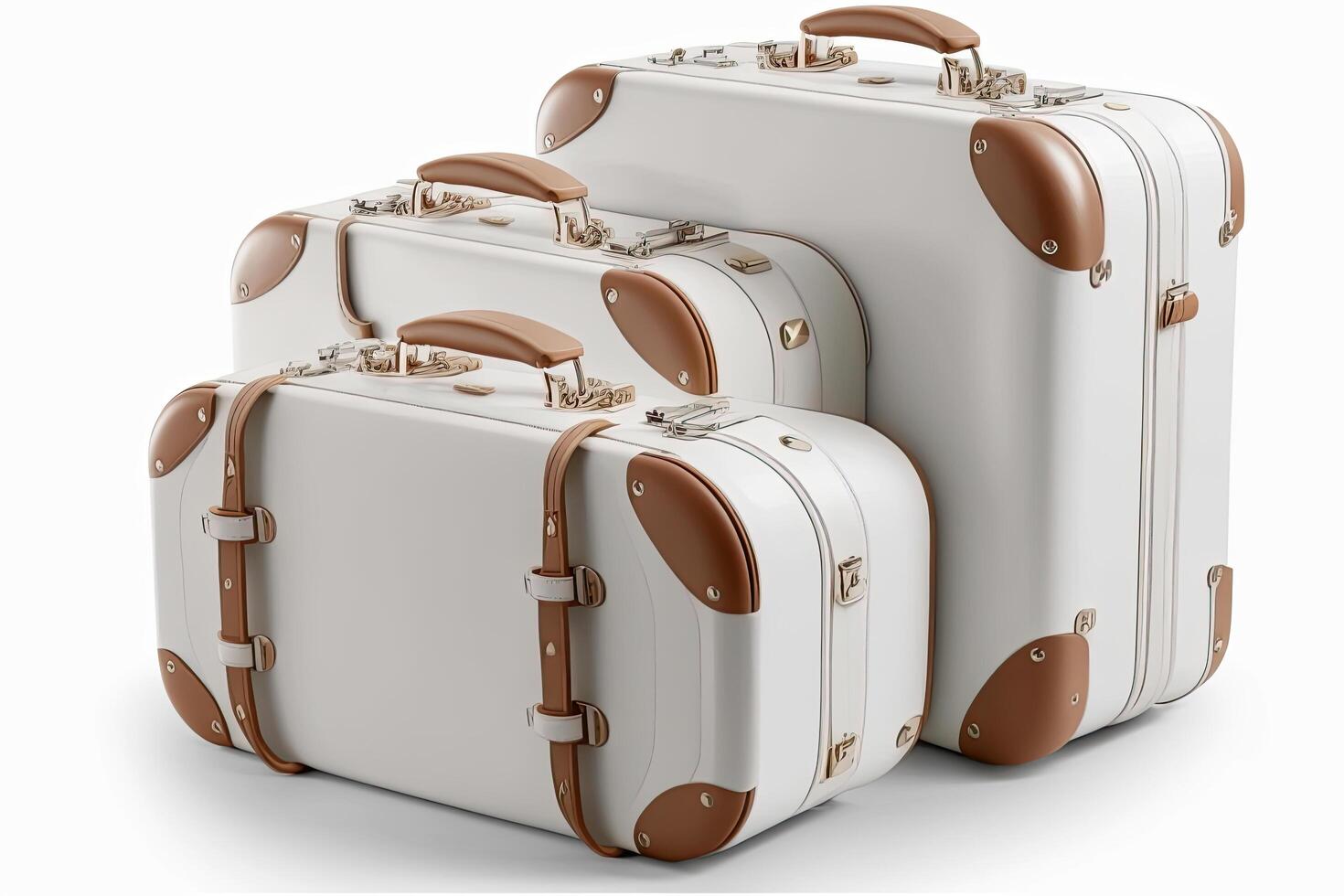 suitcases in airport. Illustration photo