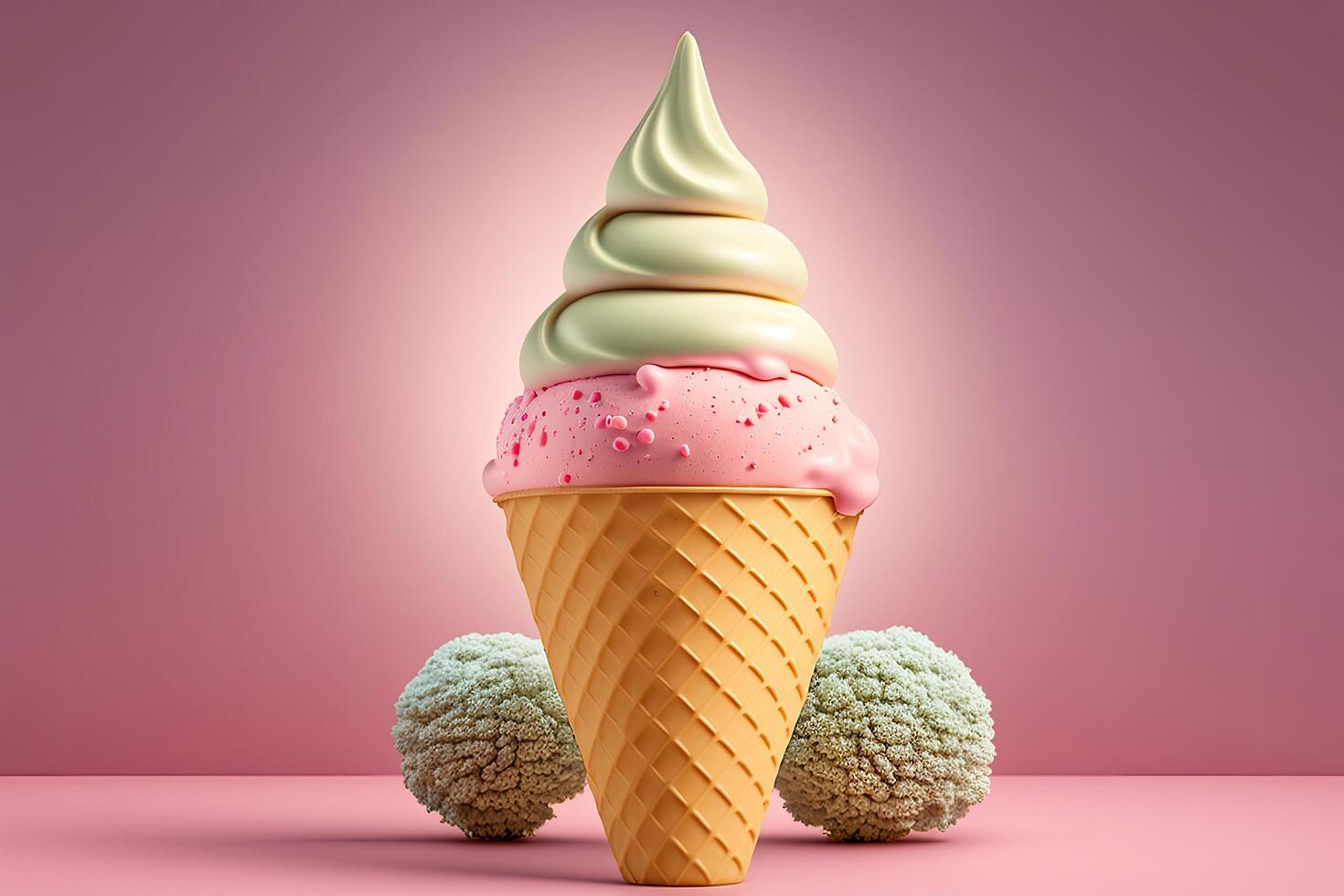 Sweet Ice Cream. Illustration photo