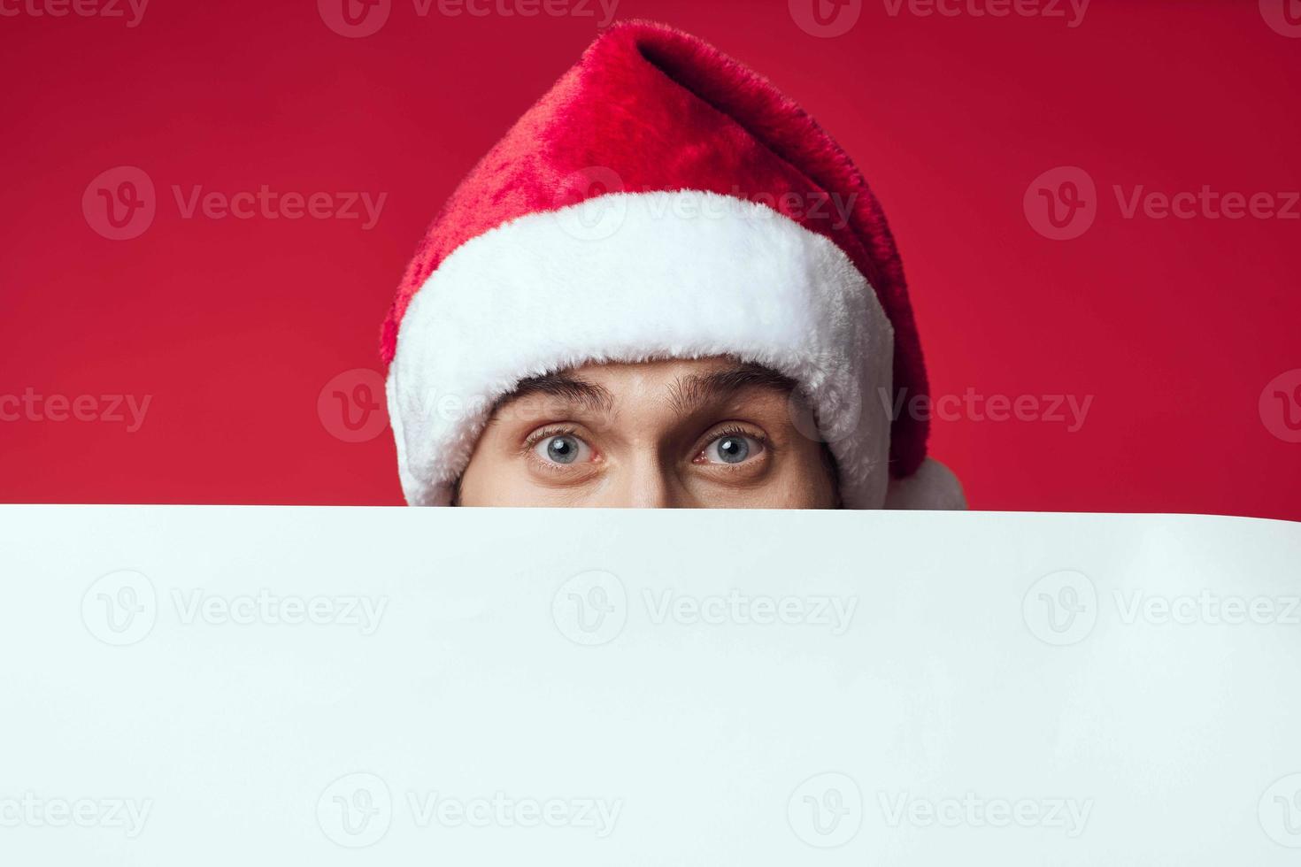 emotional man in New Year's clothes advertising copy space studio posing photo