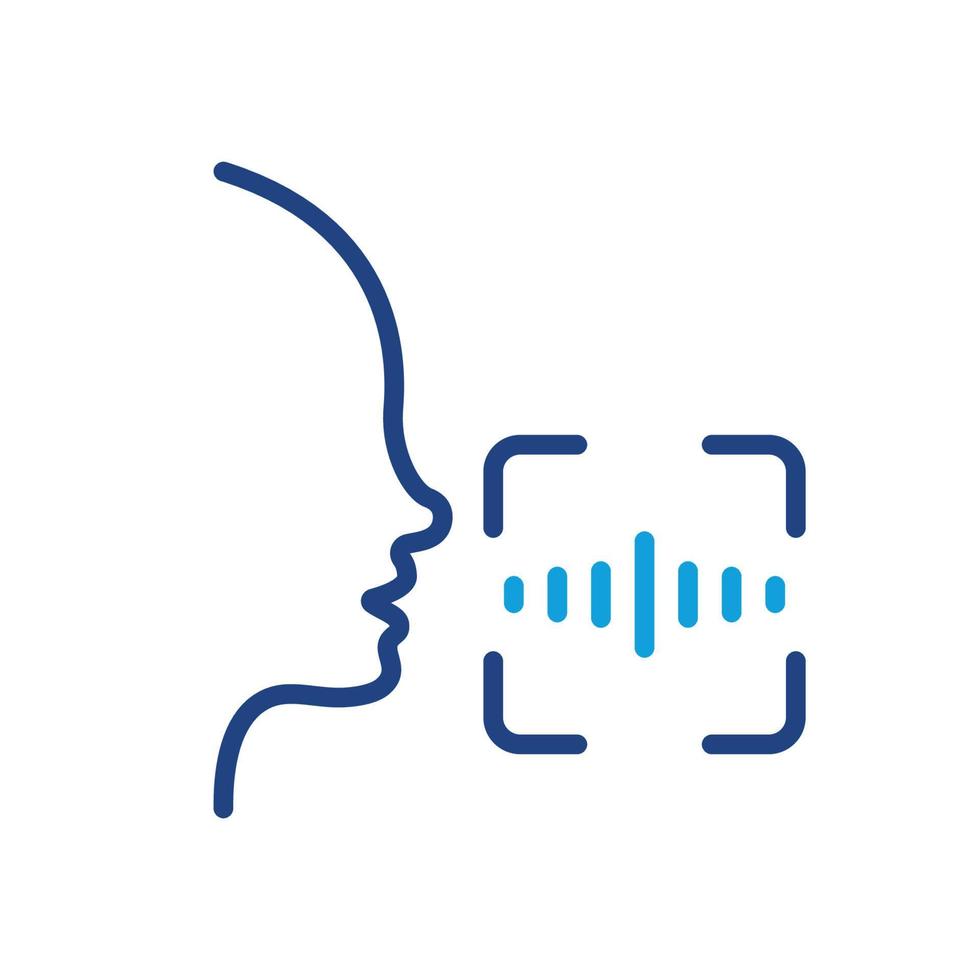 Access Identification by Voice to Smartphone Line Icon. Command Voice ID Recognition Technology Outline Pictogram. Speak for Access. Verification Symbol. Editable Stroke. Isolated Vector Illustration.