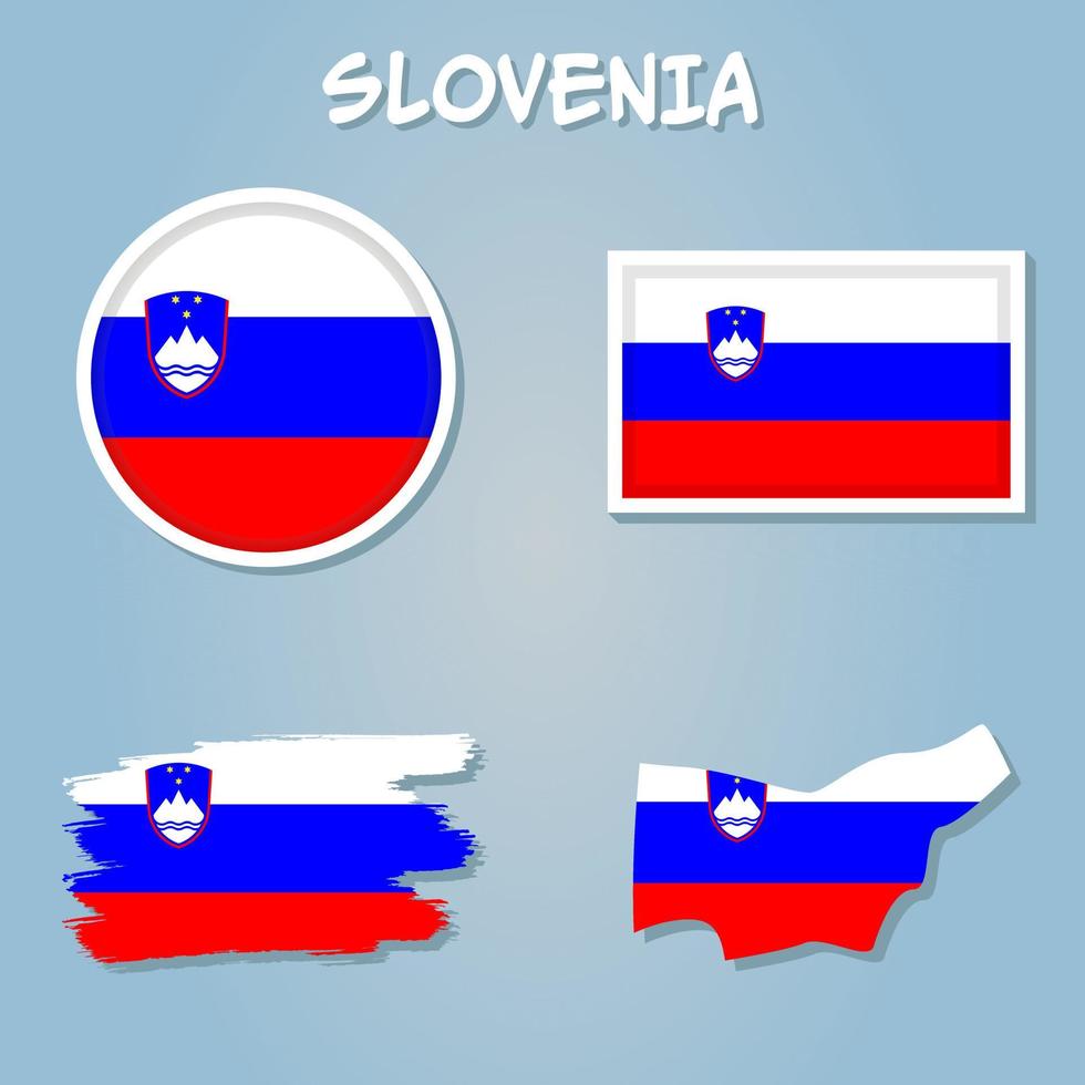 Croatia map with Croatian flag background. vector