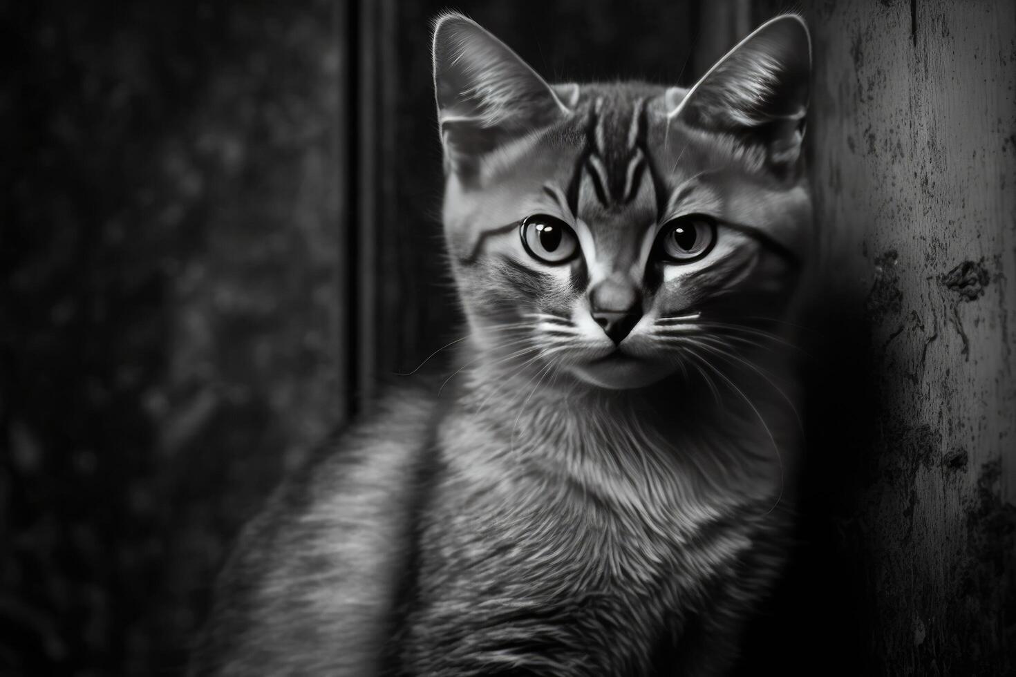 Cute cat. Illustration photo