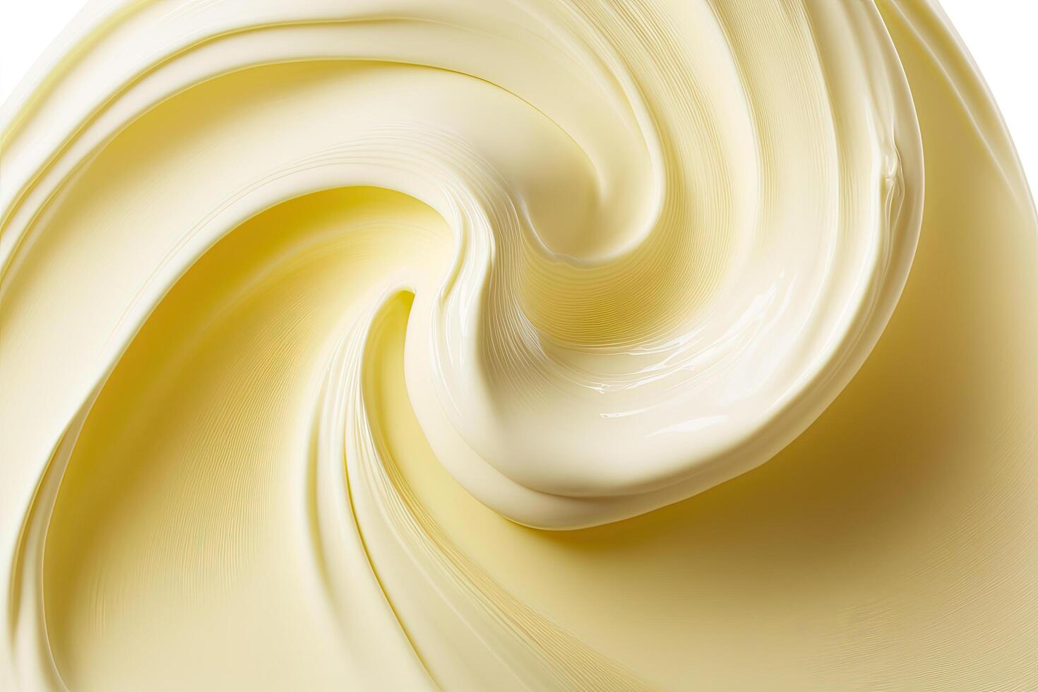 Macro cream moisturizer smear a wavy texture on a white. Illustration photo