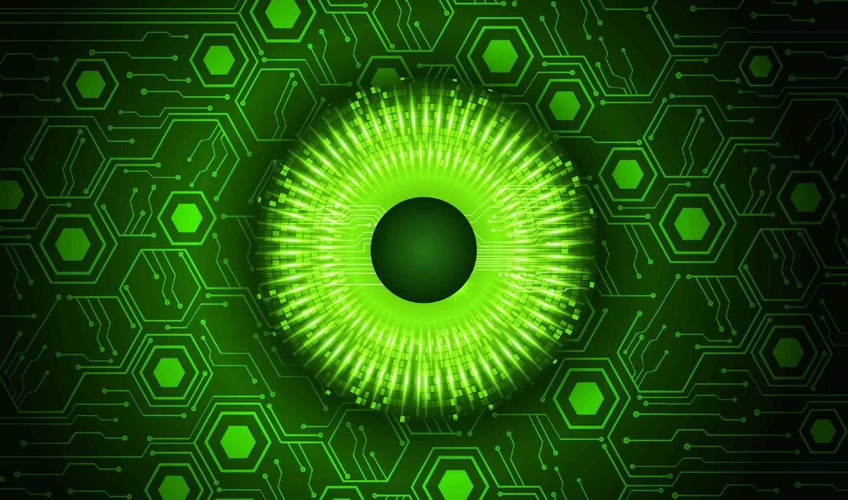 Modern Cybersecurity Eye on Technology Background vector