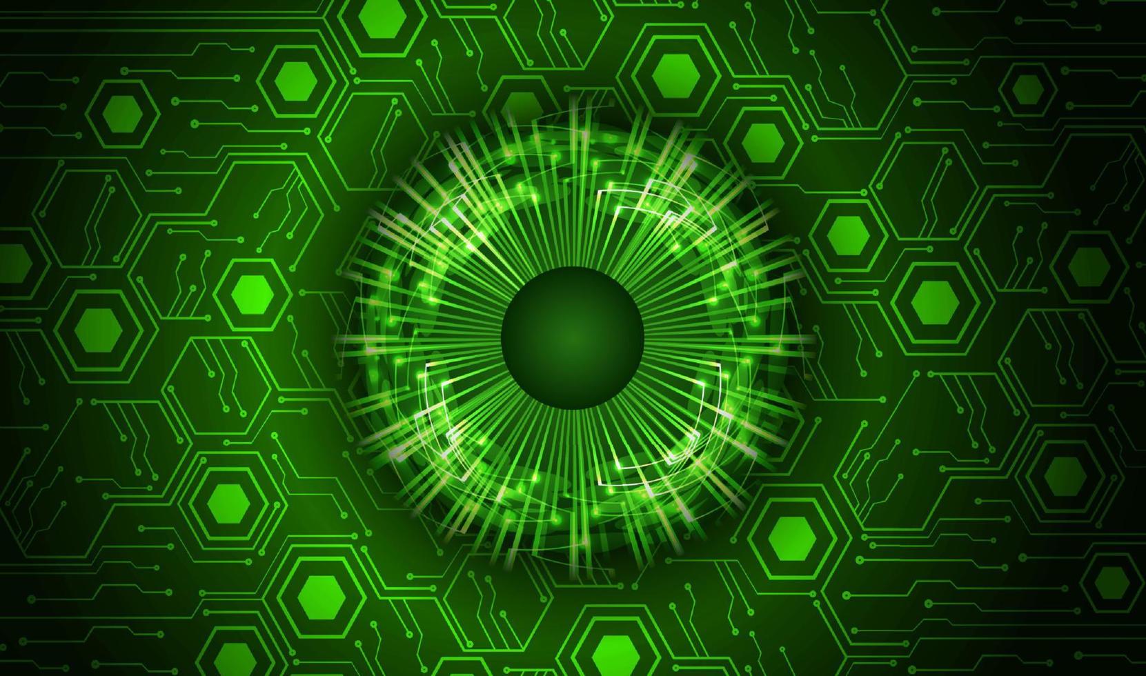 Modern Cybersecurity Eye on Technology Background vector