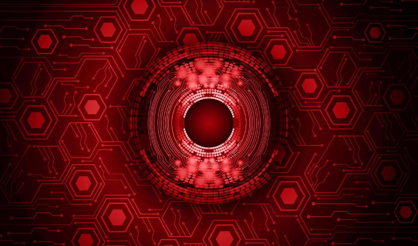 Modern Cybersecurity Eye on Technology Background vector