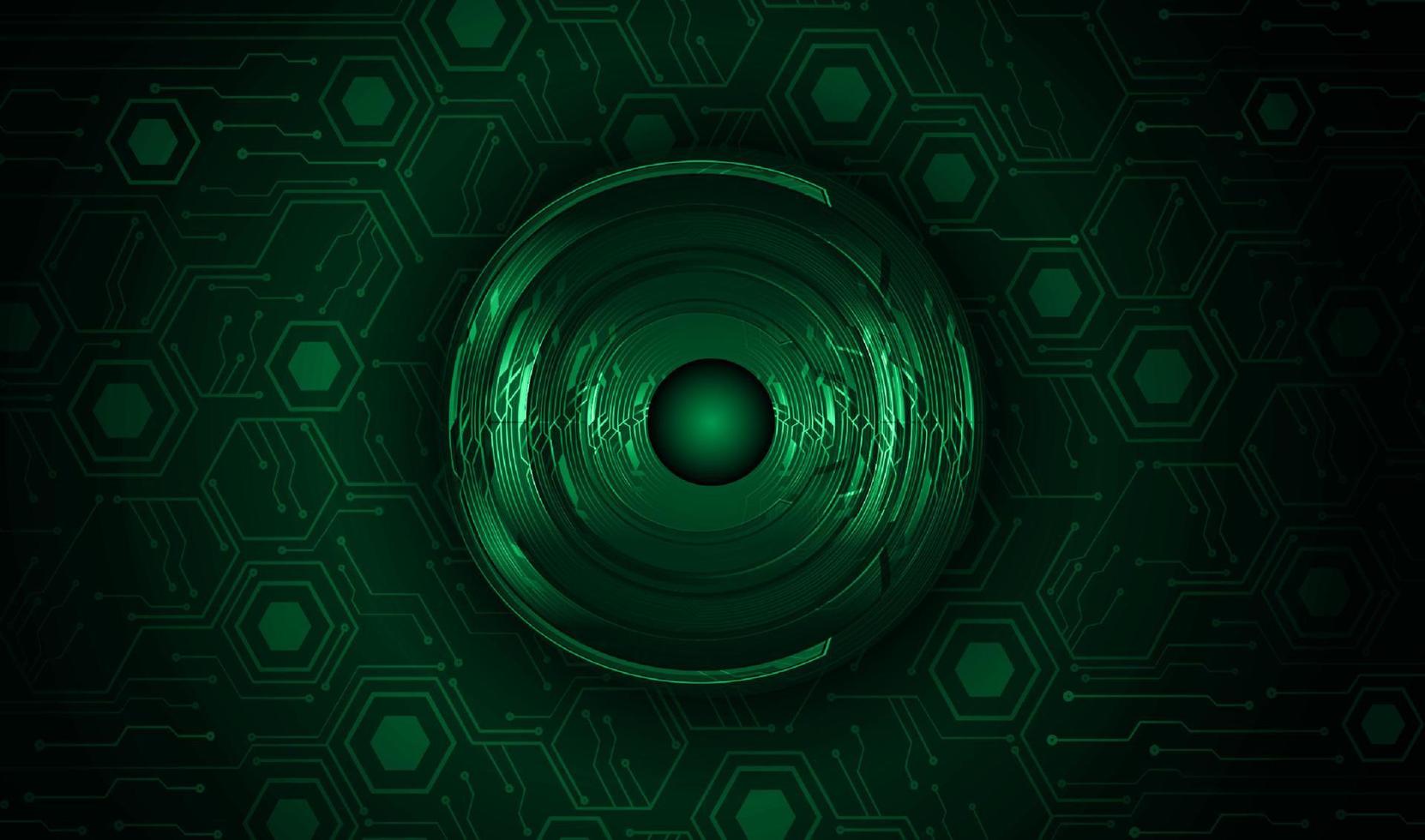 Modern Cybersecurity Eye on Technology Background vector