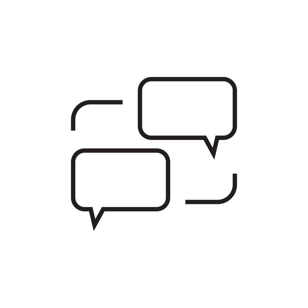 conversacion charla burbuja vector para icono sitio web, ui básico, símbolo, presentación
