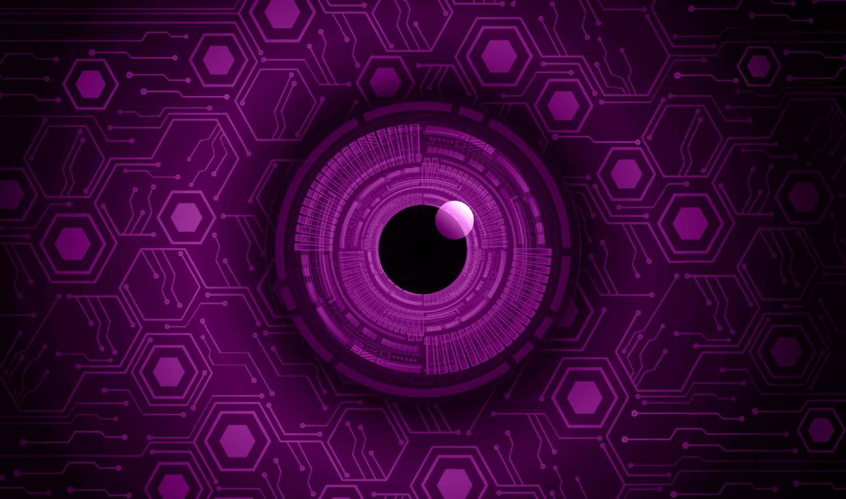 Modern Cybersecurity Eye on Technology Background vector