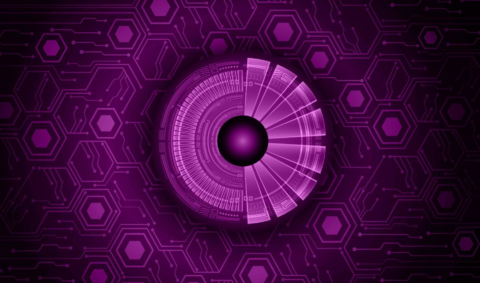 Modern Cybersecurity Eye on Technology Background vector