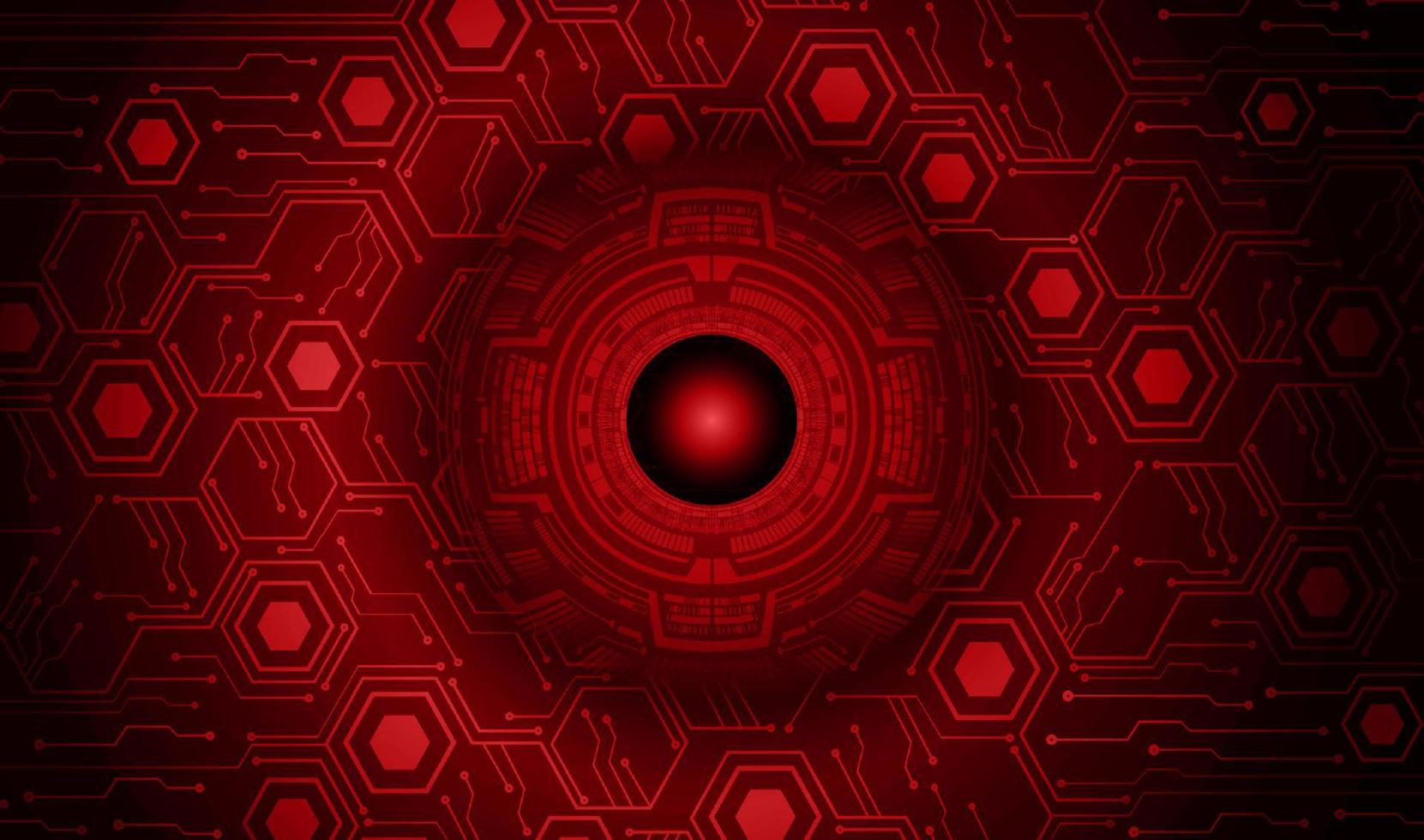 Modern Cybersecurity Eye on Technology Background vector
