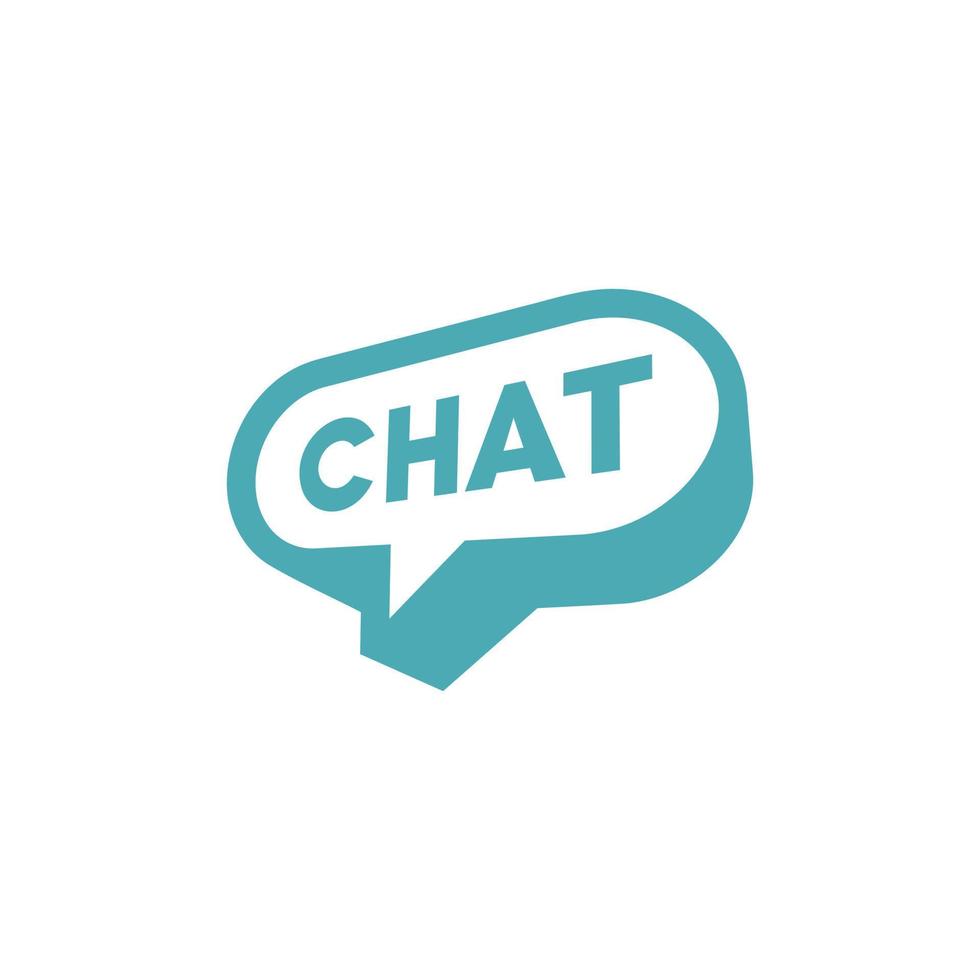 Chat vector logo icon design, concept of talking and chatting icon design Illustration in modern style