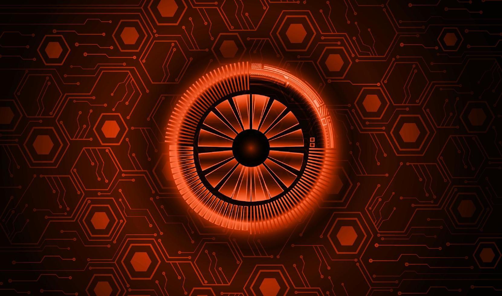 Modern Cybersecurity Eye on Technology Background vector