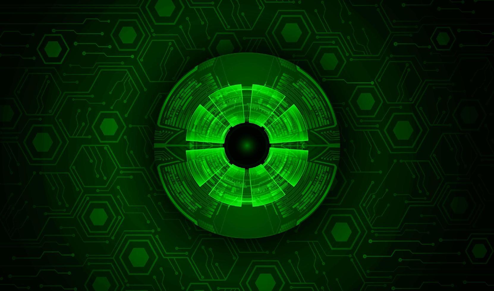 Modern Cybersecurity Eye on Technology Background vector