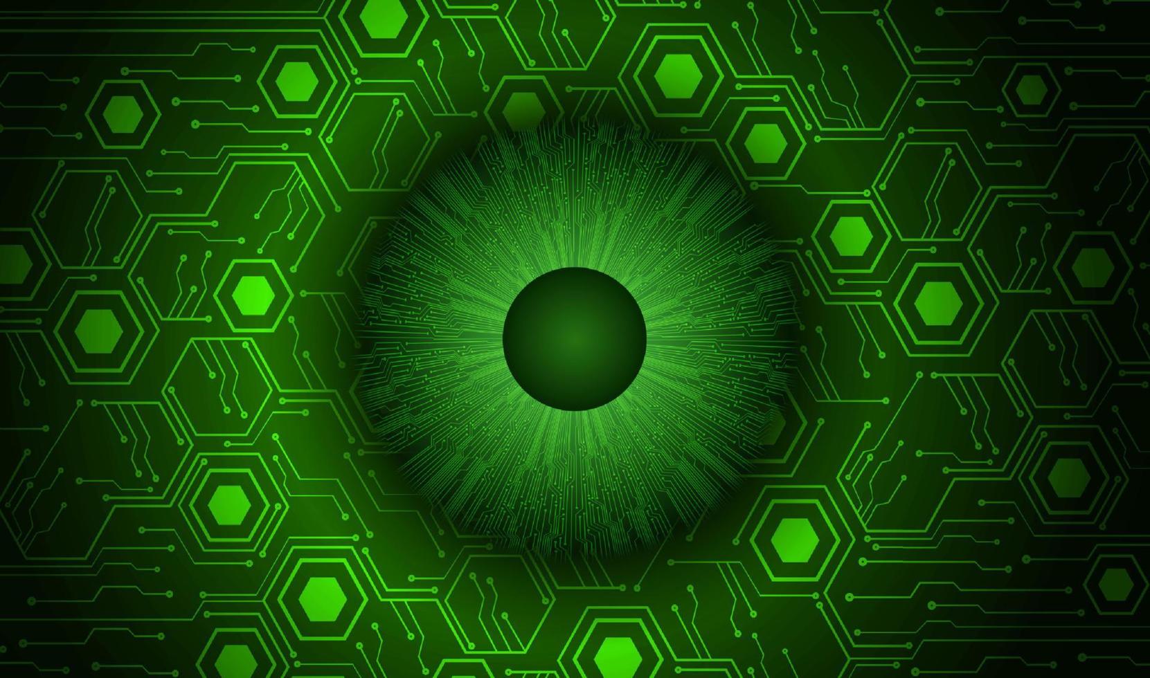 Modern Cybersecurity Eye on Technology Background vector