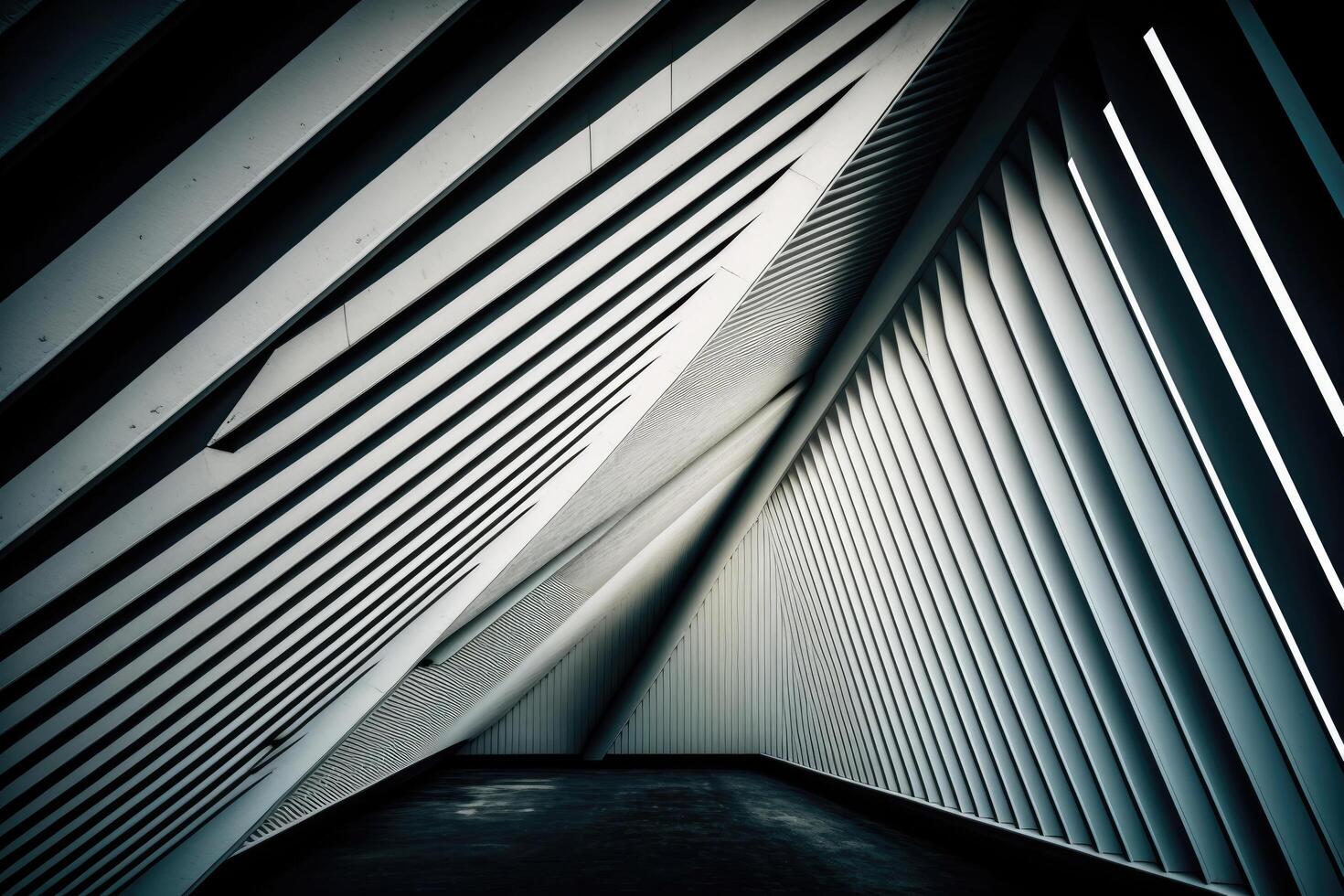 Pitched roof of a bridge. abstract architecture. Illustration photo