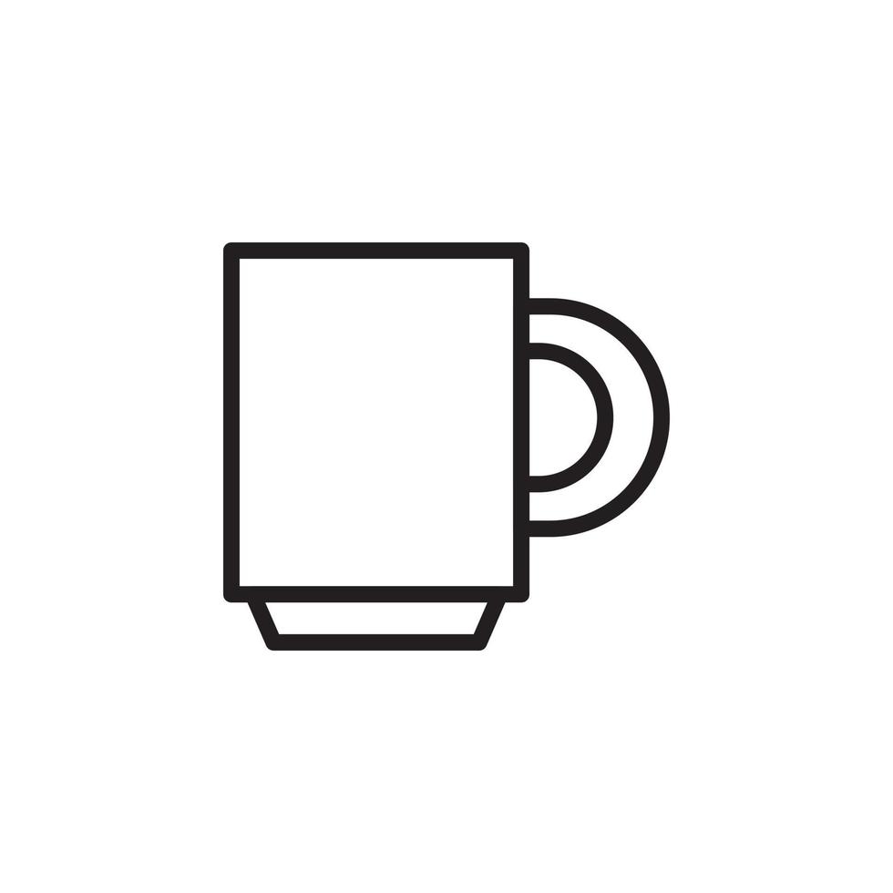 taza icono vector para sitio web, ui básico, símbolo, presentación