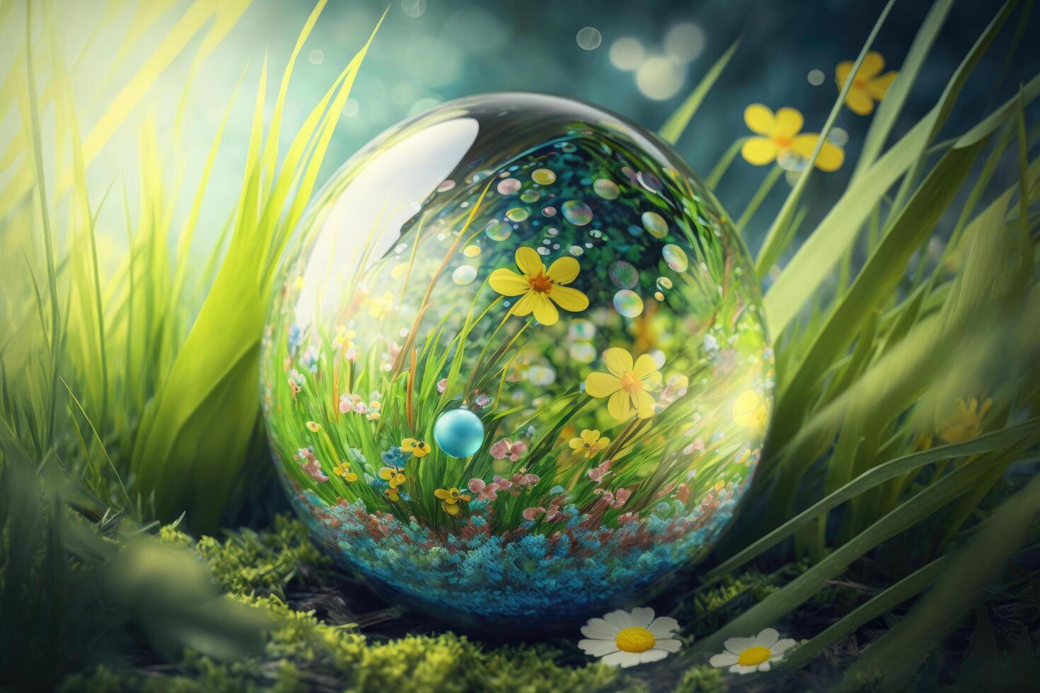 Easter Magic background. Illustration photo