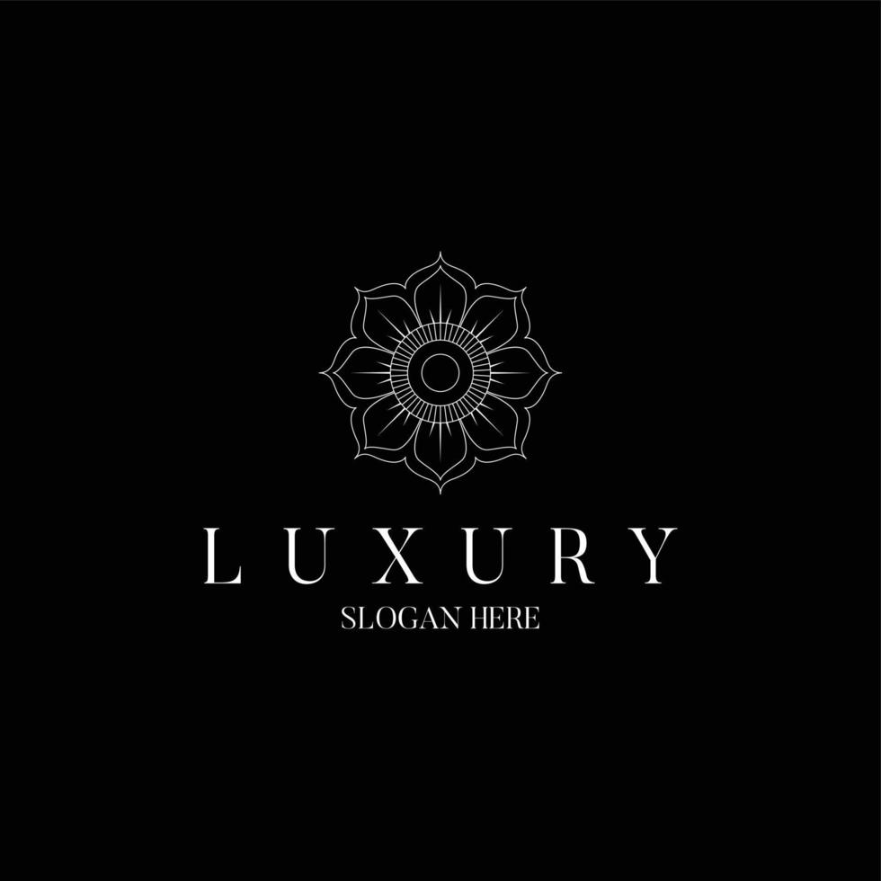 Beautiful luxury, modern elegant and classy logo design concept, for hotels vector