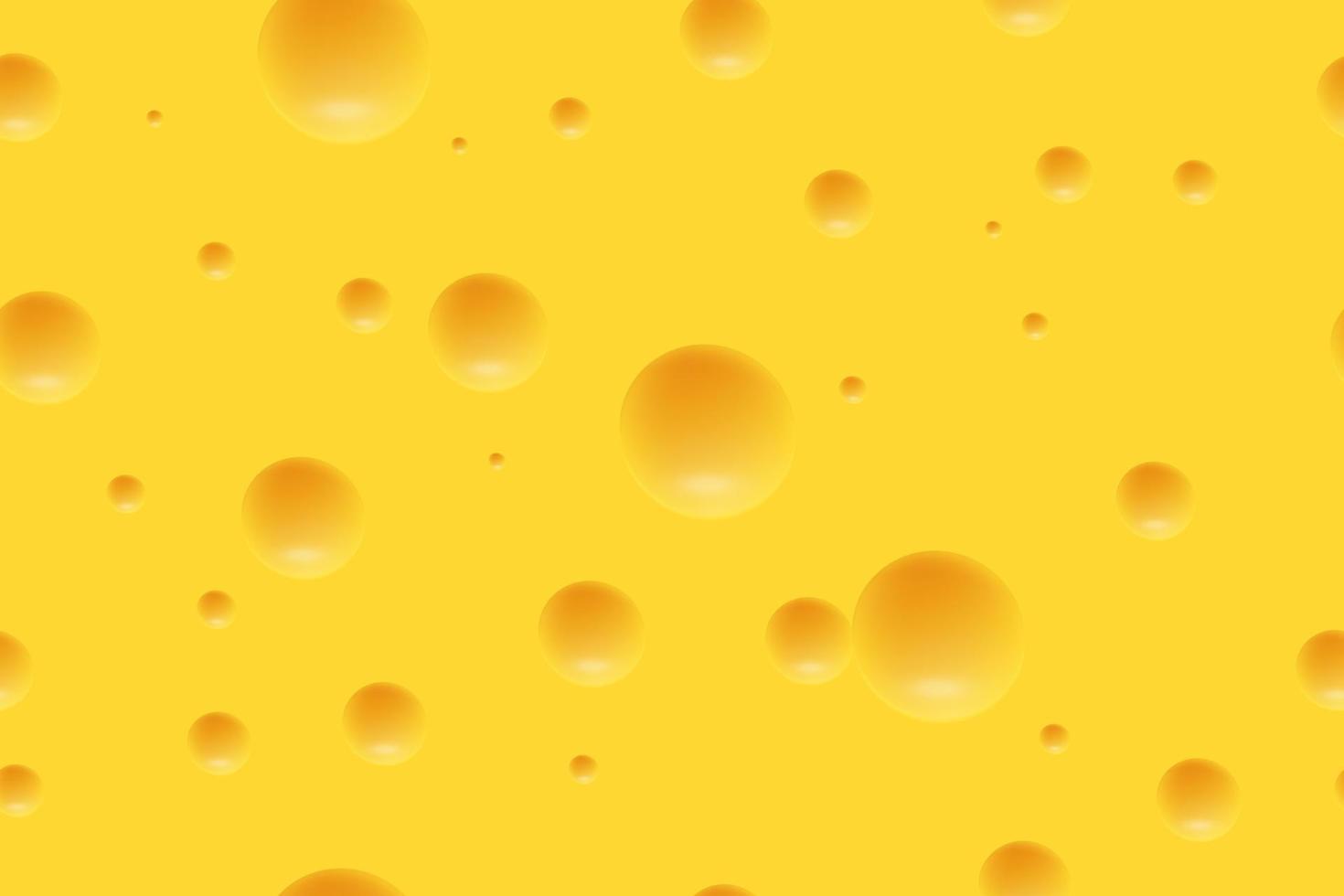 Vector Illustration of orange cheese with holes.