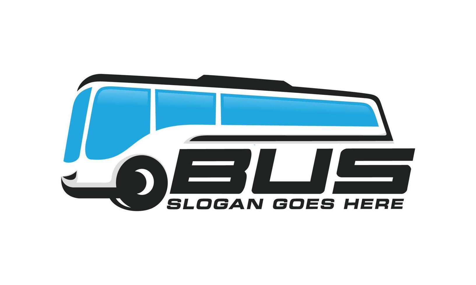 autobús. viaje autobús logo diseño vector