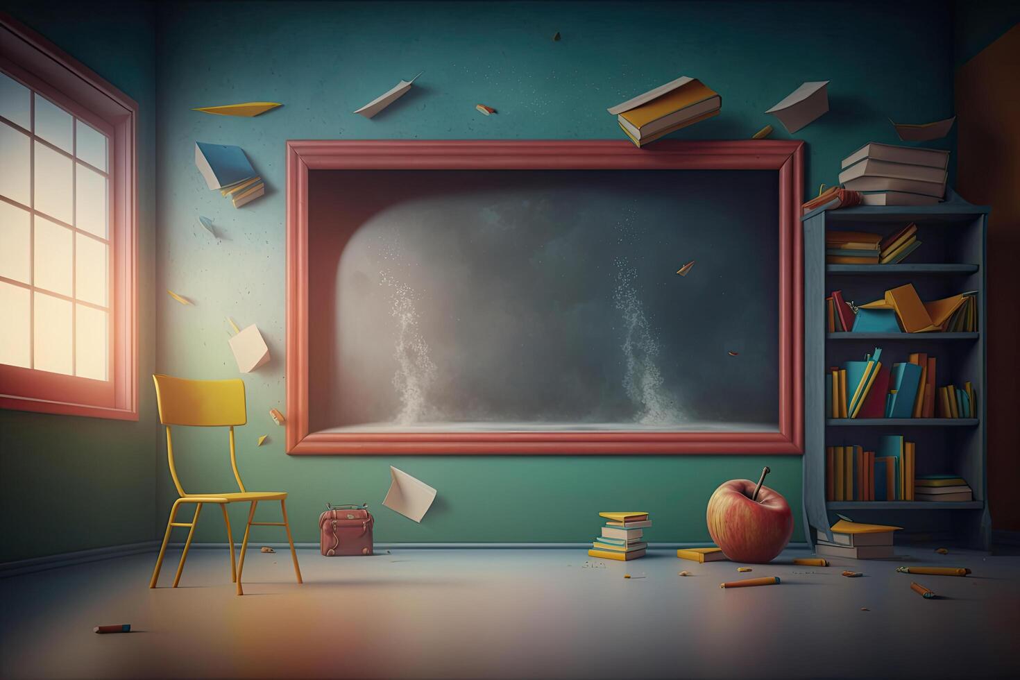 back to school background. Illustration photo